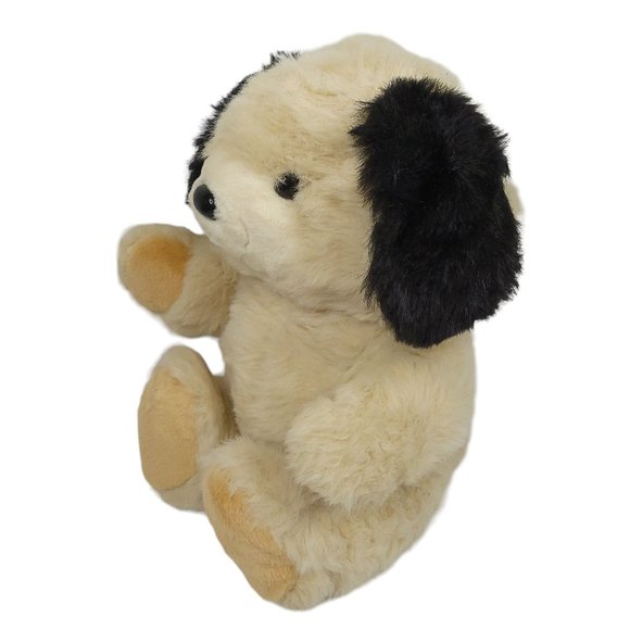 Vintage Fairview Dog Puppy Plush 19" Stuffed Animal Toy Black Eyes Ears - Picture 3 of 10